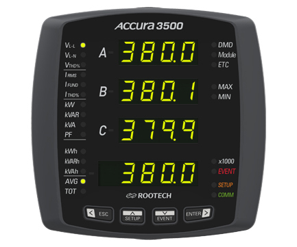 Accura 3500 High Accuracy Digital Power Meter / IO modules - Rootech