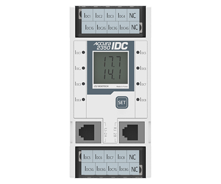 Accura 2350-IDC  DC Է 8ä ϸ, DC  ̺Ʈ ˸ Ѵ.