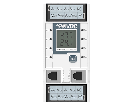 Accura 2350-VDC 50V  DC  Է 8ä ϰ, DC  ̺Ʈ ˸ Ѵ.