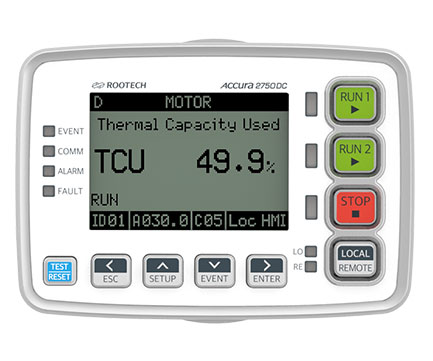 Accura 2750DC Motor-Unit Protection and Control HMI Module - Rootech