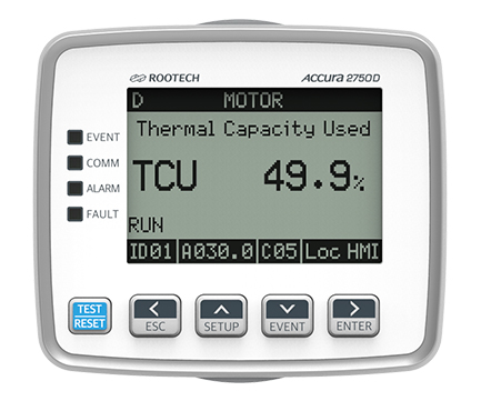 Accura 2750D Motor-Unit Protection HMI Module - Rootech