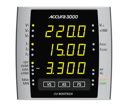 Accura 3000 - High Accuracy Digital Power Meter - Rootech