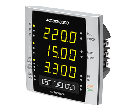 Accura 3000 - High Accuracy Digital Power Meter - Rootech