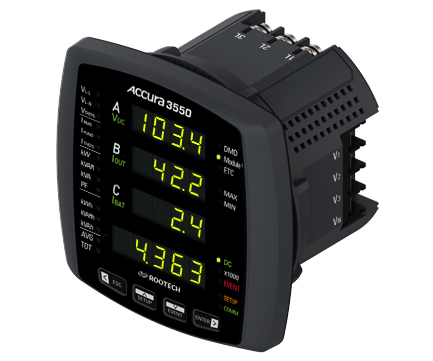 Accura 3550 Digital Power Meter for Use With Rectifiers / IO modules - Rootech