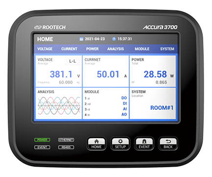 Accura 3700 High Accuracy Digital Power Quality Meter / IO modules - Rootech