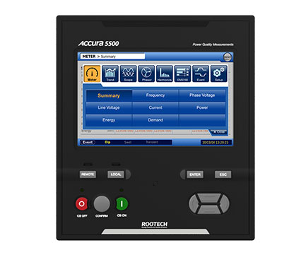 Accura 5500 High Accuracy Digital Power Quality Meter - Rootech